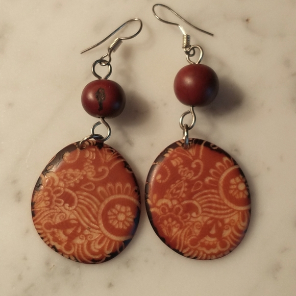 Ten Thousand Villages Necklace & Earring Set - Picture 2 of 6